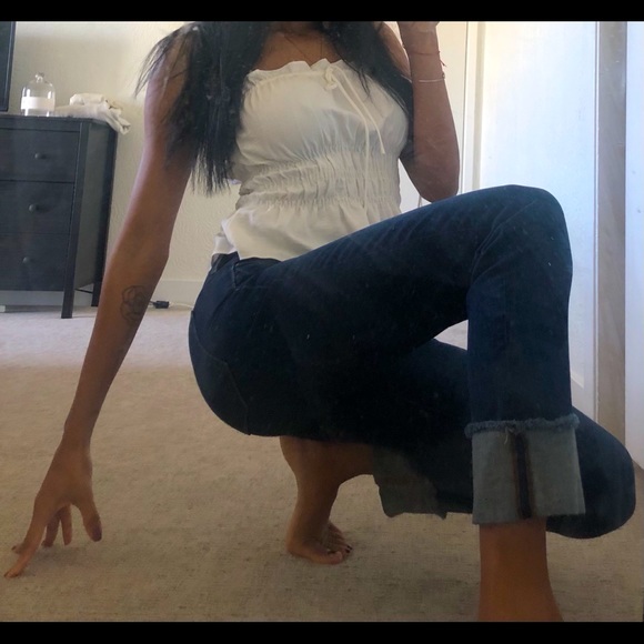 Straight leg denim with detail - Picture 2 of 3